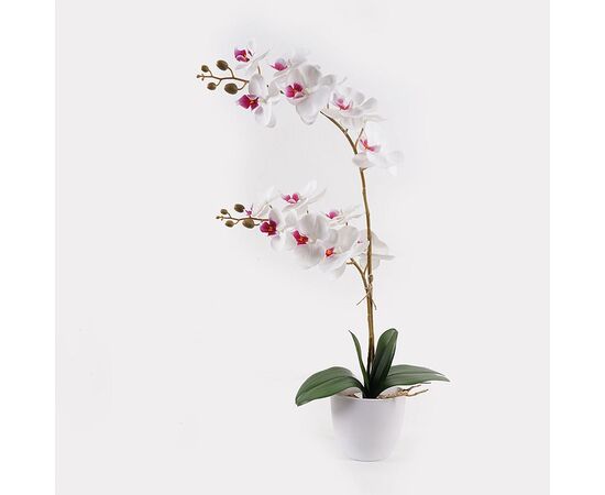 Διακοσμητικό φυτό σε γλάστρα Οrchid White Inart 36x17x65εκ - ΤΕΧΝΗΤΑ ΦΥΤΑ στο Milonadakis.gr