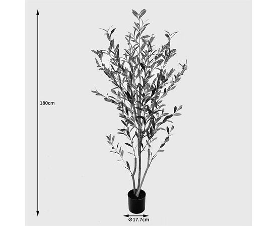 Διακοσμητικό φυτό σε γλάστρα Olia Inart πράσινο 65x55x180εκ - ΤΕΧΝΗΤΑ ΦΥΤΑ στο Milonadakis.gr