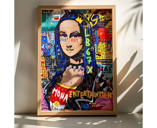 Πίνακας Monda pakoworld με ψηφιακή εκτύπωση και πλαίσιο 50x2x70εκ - ΠΙΝΑΚΕΣ στο Milonadakis.gr