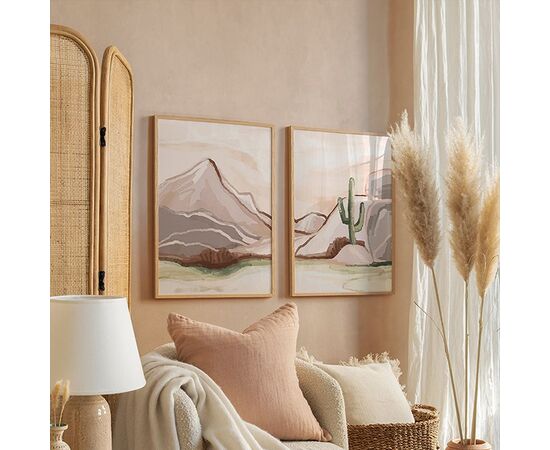 Πίνακας Beniz pakoworld δίπτυχος με ψηφιακή εκτύπωση και πλαίσιο 33x1.5x48εκ - ΠΙΝΑΚΕΣ στο Milonadakis.gr