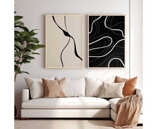 Πίνακας Bennez pakoworld δίπτυχος με ψηφιακή εκτύπωση και πλαίσιο 33x1.5x48εκ - ΠΙΝΑΚΕΣ στο Milonadakis.gr