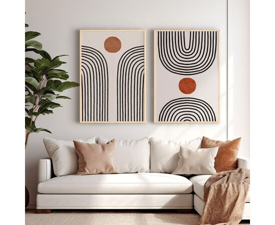 Πίνακας Memoz pakoworld δίπτυχος με ψηφιακή εκτύπωση και πλαίσιο 33x1.5x48εκ - ΠΙΝΑΚΕΣ στο Milonadakis.gr