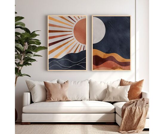 Πίνακας Pequa pakoworld δίπτυχος με ψηφιακή εκτύπωση και πλαίσιο 33x1.5x48εκ - ΠΙΝΑΚΕΣ στο Milonadakis.gr