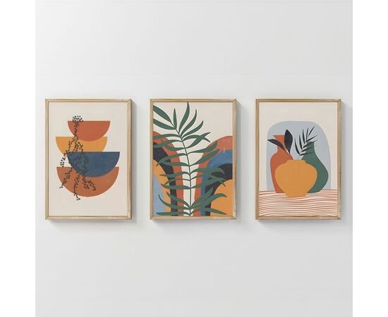 Πίνακας Alenza pakoworld τρίπτυχος με ψηφιακή εκτύπωση και πλαίσιο 33x1.5x48εκ - ΠΙΝΑΚΕΣ στο Milonadakis.gr