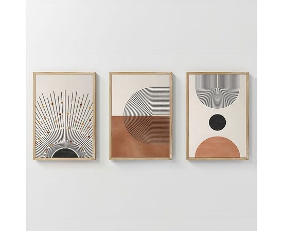 Πίνακας Jemba pakoworld τρίπτυχος με ψηφιακή εκτύπωση και πλαίσιο 33x1.5x48εκ - ΠΙΝΑΚΕΣ στο Milonadakis.gr