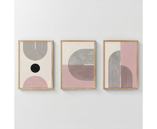 Πίνακας Ourva pakoworld τρίπτυχος με ψηφιακή εκτύπωση και πλαίσιο 33x1.5x48εκ - ΠΙΝΑΚΕΣ στο Milonadakis.gr