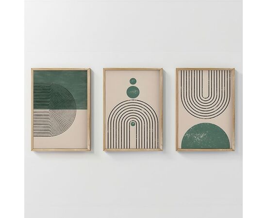 Πίνακας Malecy pakoworld τρίπτυχος με ψηφιακή εκτύπωση και πλαίσιο 33x1.5x48εκ - ΠΙΝΑΚΕΣ στο Milonadakis.gr