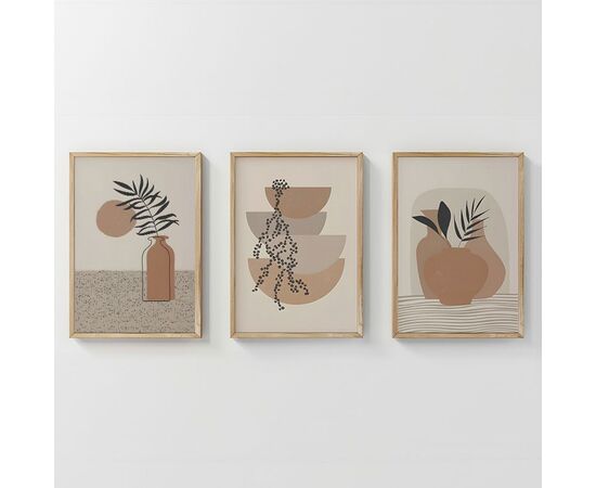 Πίνακας Derzy pakoworld τρίπτυχος με ψηφιακή εκτύπωση και πλαίσιο 33x1.5x48εκ - ΠΙΝΑΚΕΣ στο Milonadakis.gr