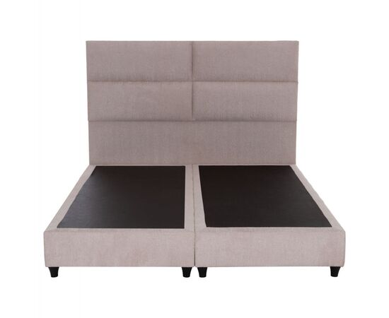 ΚΡΕΒΑΤΙ MILO HM616.32 ΜΠΕΖ ΥΦΑΣΜΑ ΓΙΑ ΣΤΡΩΜΑ 160x200εκ - ΚΡΕΒΑΤΙΑ στο Milonadakis.gr