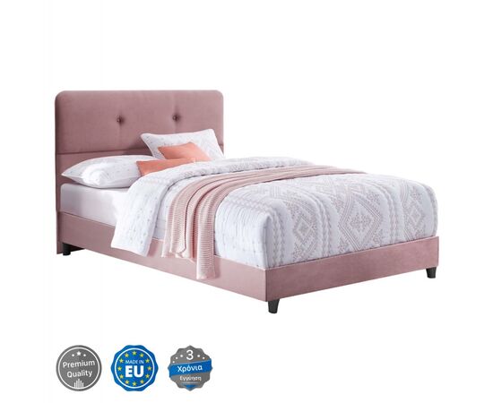 ΚΡΕΒΑΤΙ HM648.12 DOLORES, ΣΑΠΙΟ ΜΗΛΟ ΒΕΛΟΥΔΟ, 120x200 εκ. - ΚΡΕΒΑΤΙΑ στο Milonadakis.gr