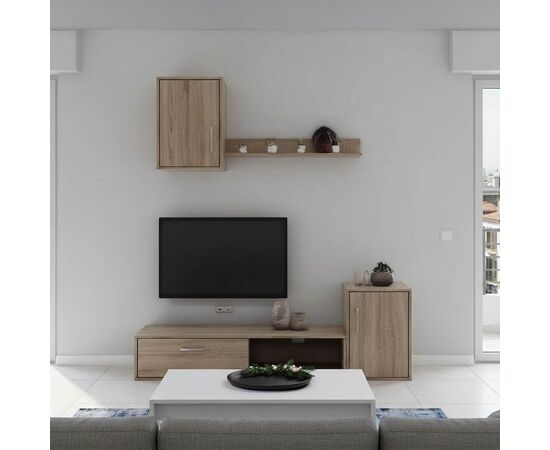 Σύνθετο σαλονιού Ranian pakoworld μελαμίνης sonoma - ΣΥΝΘΕΣΕΙΣ ΣΑΛΟΝΙΟΥ στο Milonadakis.gr