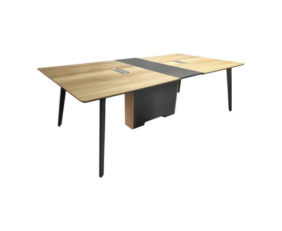 Τραπέζι συνεδριάσεων επαγγελματικό Denith pakoworld ανθρακί-φυσικό 240x120x75εκ - ΓΡΑΦΕΙΑ στο Milonadakis.gr