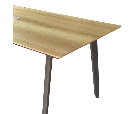 Τραπέζι συνεδριάσεων επαγγελματικό Denith pakoworld ανθρακί-φυσικό 180x100x75εκ - ΓΡΑΦΕΙΑ στο Milonadakis.gr