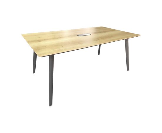 Τραπέζι συνεδριάσεων επαγγελματικό Denith pakoworld ανθρακί-φυσικό 180x100x75εκ - ΓΡΑΦΕΙΑ στο Milonadakis.gr