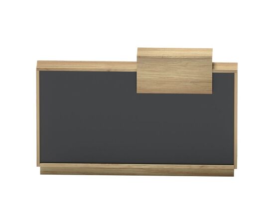 Γραφείο reception Lotus pakoworld σε φυσική-ανθρακί απόχρωση 160x60x105εκ - ΓΡΑΦΕΙΑ στο Milonadakis.gr