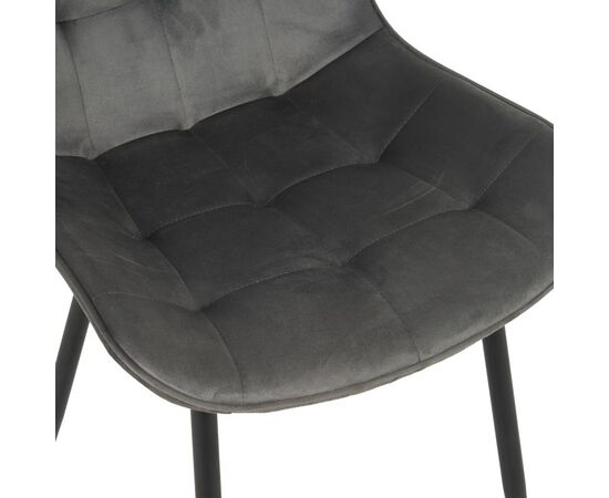 Καρέκλα Berne pakoworld βελούδο σε ανθρακί απόχρωση 53x62x84εκ - ΚΑΡΕΚΛΕΣ - ΠΟΛΥΘΡΟΝΕΣ ΕΣ. στο Milonadakis.gr