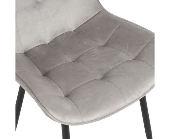 Καρέκλα Berne pakoworld βελούδο σε γκρί απόχρωση 53x62x84εκ - ΚΑΡΕΚΛΕΣ - ΠΟΛΥΘΡΟΝΕΣ ΕΣ. στο Milonadakis.gr