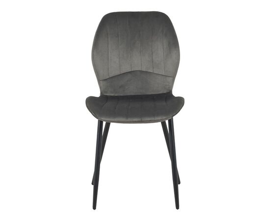 Καρέκλα Jelour pakoworld βελούδο σε ανθρακι απόχρωση 46.5x60x84εκ - ΚΑΡΕΚΛΕΣ - ΠΟΛΥΘΡΟΝΕΣ ΕΣ. στο Milonadakis.gr