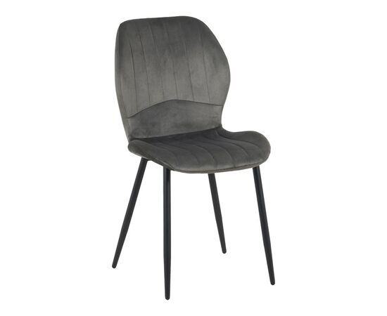 Καρέκλα Jelour pakoworld βελούδο σε ανθρακι απόχρωση 46.5x60x84εκ - ΚΑΡΕΚΛΕΣ - ΠΟΛΥΘΡΟΝΕΣ ΕΣ. στο Milonadakis.gr