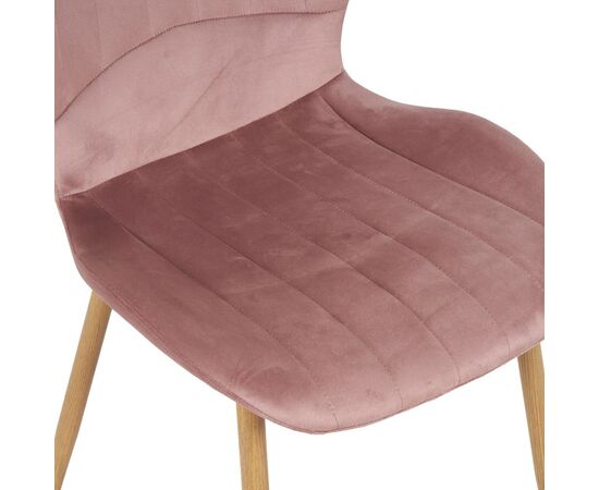 Καρέκλα Jelour pakoworld βελούδο σε σάπιο μήλο απόχρωση-πόδια φυσικά μεταλλικά 46.5x60x84εκ - ΚΑΡΕΚΛΕΣ - ΠΟΛΥΘΡΟΝΕΣ ΕΣ. στο Milonadakis.gr