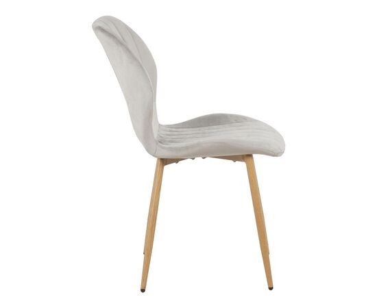 Καρέκλα Jelour pakoworld βελούδο σε γκρι απόχρωση-πόδια φυσικά μεταλλικά 46.5x60x84εκ - ΚΑΡΕΚΛΕΣ - ΠΟΛΥΘΡΟΝΕΣ ΕΣ. στο Milonadakis.gr