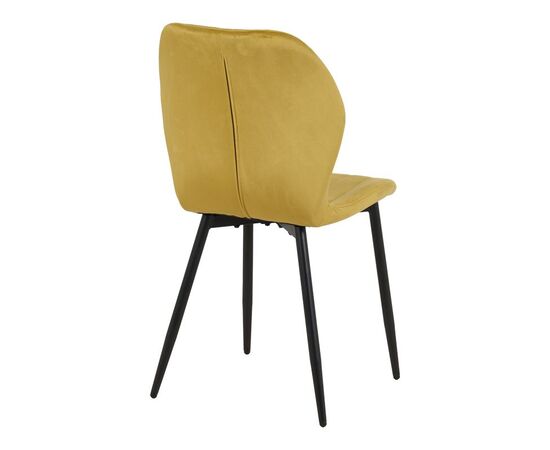 Καρέκλα Jelour pakoworld βελούδο σε κίτρινη απόχρωση 46.5x60x84εκ - ΚΑΡΕΚΛΕΣ - ΠΟΛΥΘΡΟΝΕΣ ΕΣ. στο Milonadakis.gr