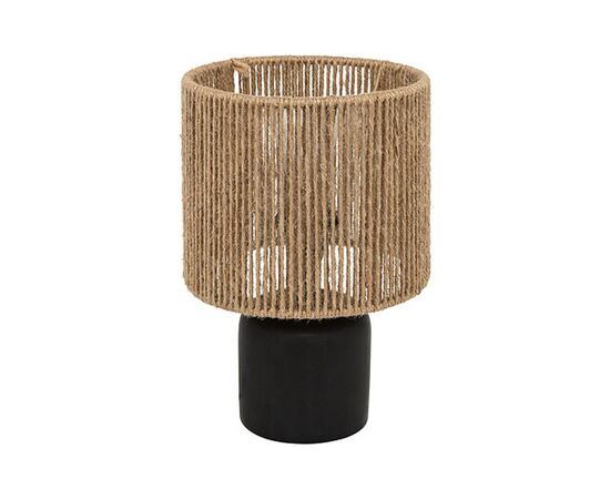 Επιτραπέζιο φωτιστικό Leyda pakoworld κεραμικό σε μαύρο-φυσική απόχρωση Φ16x24εκ - ΕΠΙΤΡΑΠΕΖΙΑ ΦΩΤΙΣΤΙΚΑ στο Milonadakis.gr