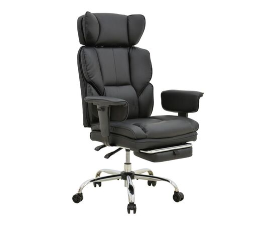 Καρέκλα γραφείου διευθυντή με υποπόδιο Zanci pakoworld pu μαυρο 70x66x112-120εκ - ΚΑΡΕΚΛΕΣ ΓΡΑΦΕΙΟΥ στο Milonadakis.gr
