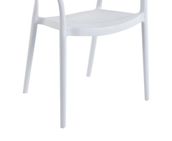 Πολυθρόνα Ankara pakoworld στοιβαζόμενη pp-pe rattan σε λευκή-φυσική απόχρωση 54x55.5x77εκ - ΚΑΡΕΚΛΕΣ - ΠΟΛΥΘΡΟΝΕΣ στο Milonadakis.gr