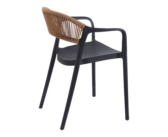Πολυθρόνα Ankara pakoworld στοιβαζόμενη pp-pe rattan σε μαύρη-φυσική απόχρωση 54x55.5x77εκ - ΚΑΡΕΚΛΕΣ - ΠΟΛΥΘΡΟΝΕΣ στο Milonadakis.gr