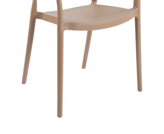 Πολυθρόνα Ankara pakoworld στοιβαζόμενη pp-pe rattan σε μόκα-φυσική απόχρωση 54x55.5x77εκ - ΚΑΡΕΚΛΕΣ - ΠΟΛΥΘΡΟΝΕΣ στο Milonadakis.gr