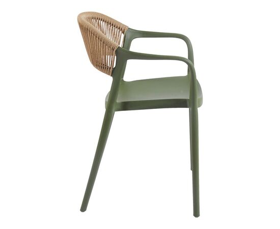 Πολυθρόνα Ankara pakoworld στοιβαζόμενη pp-pe rattan σε λαδί-φυσική απόχρωση 54x55.5x77εκ - ΚΑΡΕΚΛΕΣ - ΠΟΛΥΘΡΟΝΕΣ στο Milonadakis.gr