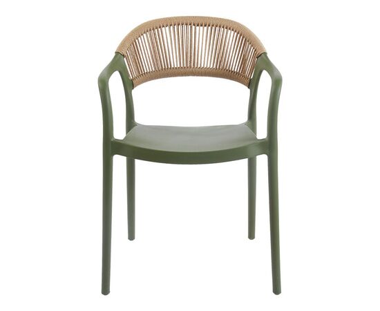 Πολυθρόνα Ankara pakoworld στοιβαζόμενη pp-pe rattan σε λαδί-φυσική απόχρωση 54x55.5x77εκ - ΚΑΡΕΚΛΕΣ - ΠΟΛΥΘΡΟΝΕΣ στο Milonadakis.gr