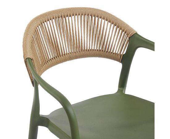 Πολυθρόνα Ankara pakoworld στοιβαζόμενη pp-pe rattan σε λαδί-φυσική απόχρωση 54x55.5x77εκ - ΚΑΡΕΚΛΕΣ - ΠΟΛΥΘΡΟΝΕΣ στο Milonadakis.gr