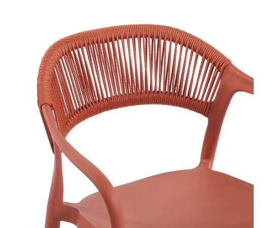 Πολυθρόνα Ankara pakoworld στοιβαζόμενη pp-pe rattan σε terracotta απόχρωση 54x55.5x77εκ - ΚΑΡΕΚΛΕΣ - ΠΟΛΥΘΡΟΝΕΣ στο Milonadakis.gr
