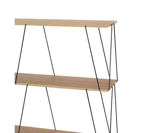 Βοηθητικό τραπέζι-ραφιέρα Tars pakoworld οακ-μαύρο 120x30x90εκ - ΒΙΒΛΙΟΘΗΚΕΣ στο Milonadakis.gr