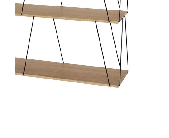 Βοηθητικό τραπέζι-ραφιέρα Tars pakoworld οακ-μαύρο 120x30x90εκ - ΒΙΒΛΙΟΘΗΚΕΣ στο Milonadakis.gr