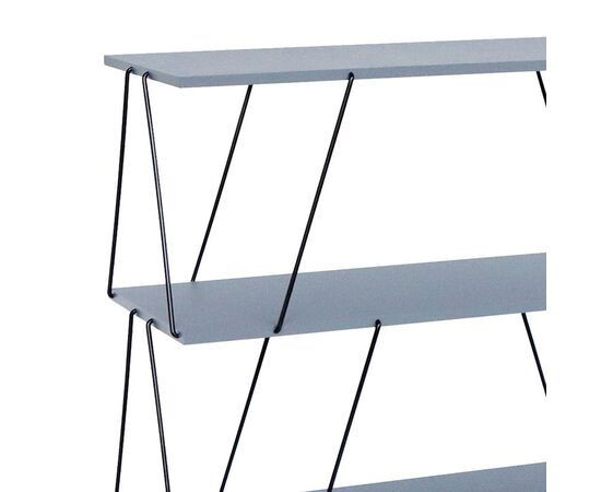 Βοηθητικό τραπέζι-ραφιέρα Tars pakoworld γκρι-μαύρο 120x30x90εκ - ΒΙΒΛΙΟΘΗΚΕΣ στο Milonadakis.gr