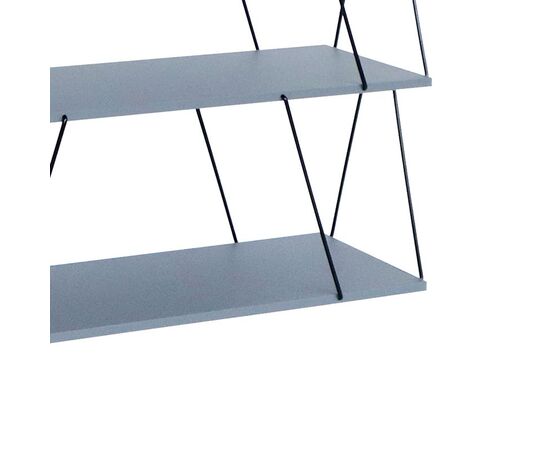 Βοηθητικό τραπέζι-ραφιέρα Tars pakoworld γκρι-μαύρο 120x30x90εκ - ΒΙΒΛΙΟΘΗΚΕΣ στο Milonadakis.gr