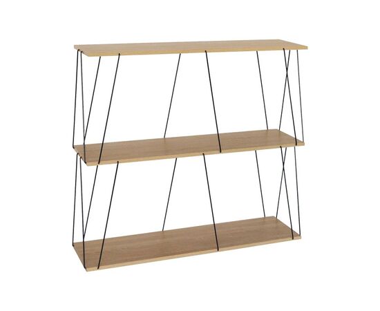 Βοηθητικό τραπέζι-ραφιέρα Tars pakoworld oak-μαύρο 80x30x69.2εκ - ΤΡΑΠΕΖΑΚΙΑ ΣΑΛΟΝΙΟΥ στο Milonadakis.gr