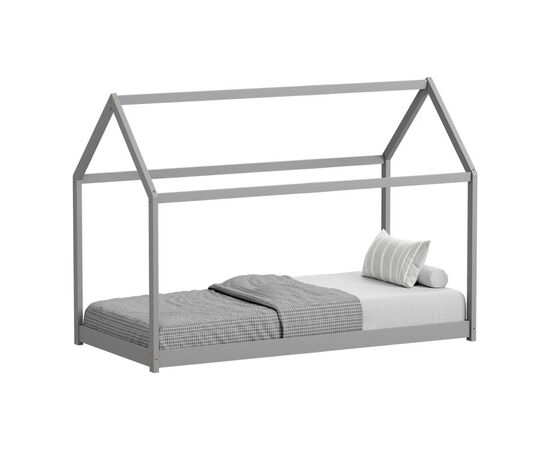 Παιδικό κρεβάτι Nino τ. Montessori pakoworld ξύλο πεύκου σε γκρι απόχρωση 90x190εκ - ΠΑΙΔΙΚΟ ΔΩΜΑΤΙΟ στο Milonadakis.gr