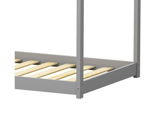 Παιδικό κρεβάτι Nino τ. Montessori pakoworld ξύλο πεύκου σε γκρι απόχρωση 90x190εκ - ΠΑΙΔΙΚΟ ΔΩΜΑΤΙΟ στο Milonadakis.gr