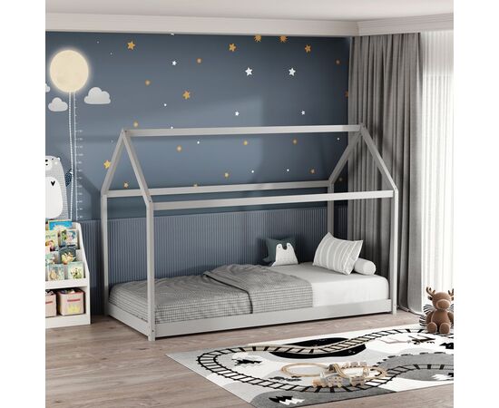 Παιδικό κρεβάτι Nino τ. Montessori pakoworld ξύλο πεύκου σε γκρι απόχρωση 90x190εκ - ΠΑΙΔΙΚΟ ΔΩΜΑΤΙΟ στο Milonadakis.gr