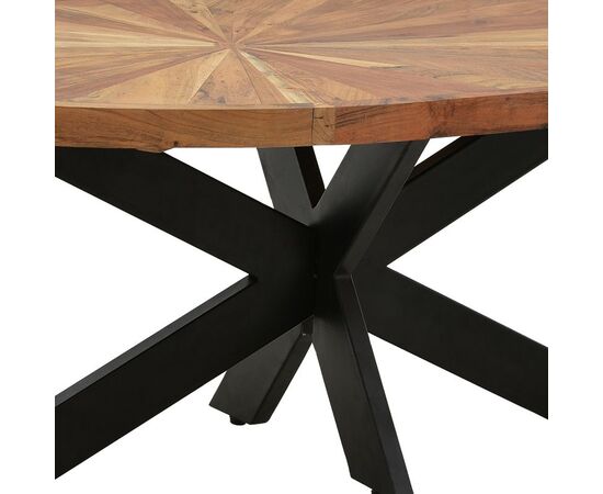 Τραπέζι σαλονιού Fardy pakoworld μασίφ ξύλο ακακίας σε φυσική απόχρωση με μαύρα μεταλλικά πόδια 120x60x45εκ - ΤΡΑΠΕΖΑΚΙΑ ΣΑΛΟΝΙΟΥ στο Milonadakis.gr