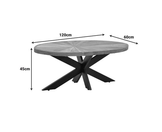 Τραπέζι σαλονιού Fardy pakoworld μασίφ ξύλο ακακίας σε φυσική απόχρωση με μαύρα μεταλλικά πόδια 120x60x45εκ - ΤΡΑΠΕΖΑΚΙΑ ΣΑΛΟΝΙΟΥ στο Milonadakis.gr