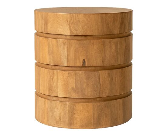 Τραπέζι Charmy pakoworld μασίφ ξύλο mango σε φυσική απόχρωση Φ130x76εκ - ΤΡΑΠΕΖΙΑ ΚΟΥΖΙΝΑΣ στο Milonadakis.gr