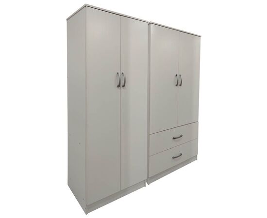 Ντουλάπα τετράφυλλη Lego pakoworld λευκή 160x42x180εκ - ΝΤΟΥΛΑΠΕΣ στο Milonadakis.gr