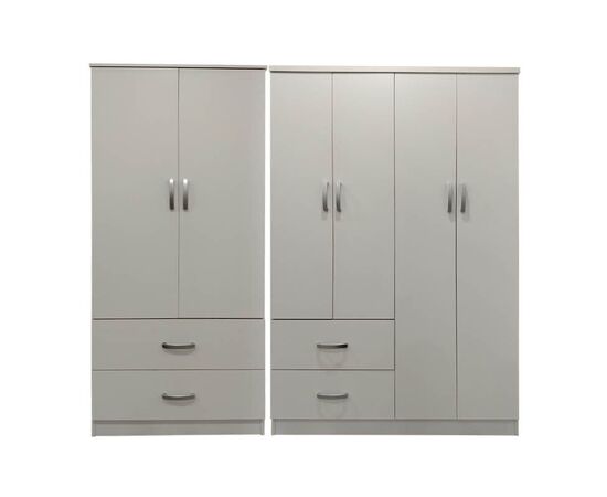 Ντουλάπα εξάφυλλη Lego pakoworld λευκή 200,5x42x180εκ - ΝΤΟΥΛΑΠΕΣ στο Milonadakis.gr