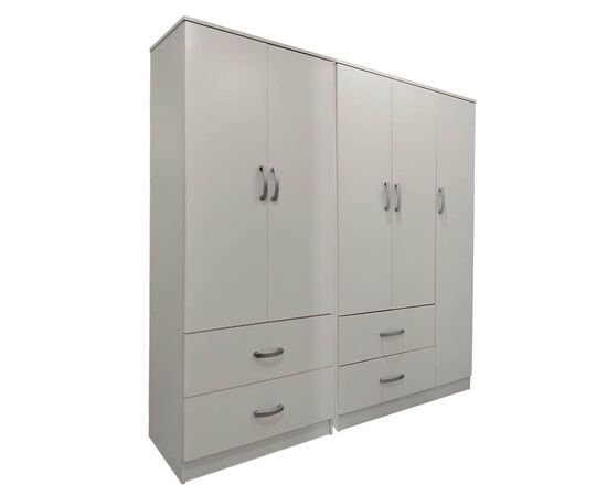 Ντουλάπα πεντάφυλλη Lego pakoworld λευκή 170x42x180εκ - ΝΤΟΥΛΑΠΕΣ στο Milonadakis.gr