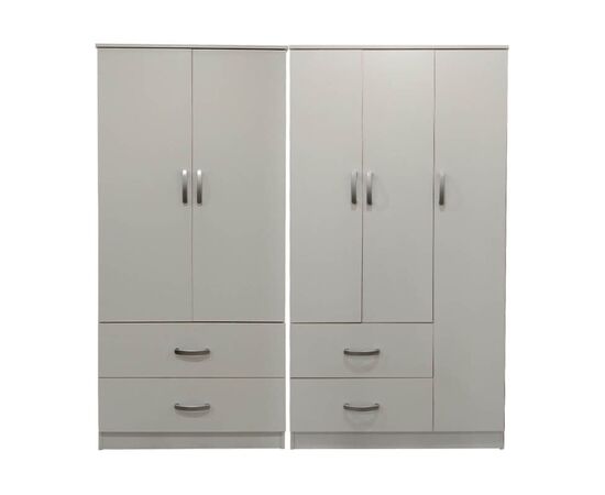 Ντουλάπα πεντάφυλλη Lego pakoworld λευκή 170x42x180εκ - ΝΤΟΥΛΑΠΕΣ στο Milonadakis.gr